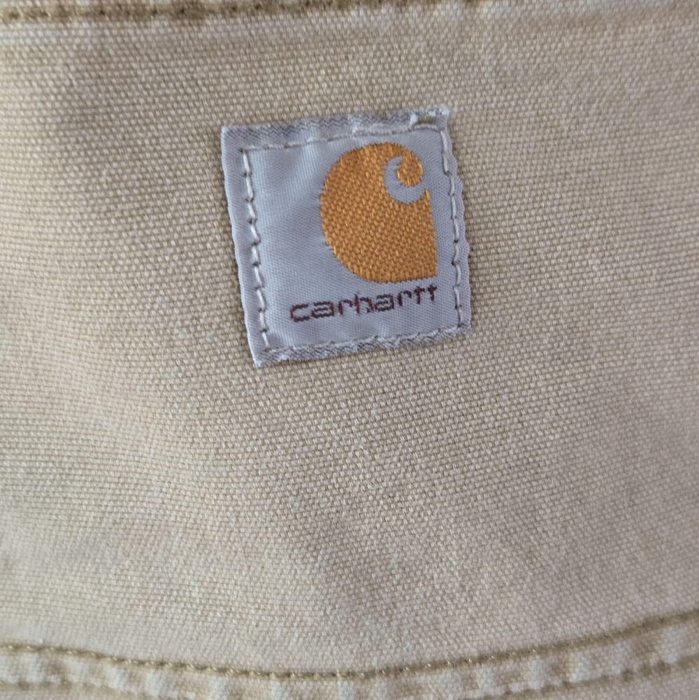 VTG Style Carhartt Carpenter Shorts Tan - Size 4 Spring 18 - Picture 3 of 9